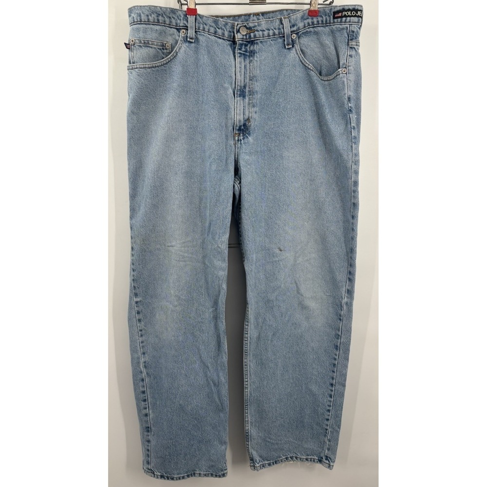 Vintage Polo Jeans Co Ralph Lauren Denim Jeans "67" Loose Fit Men's 38x32 Y2K